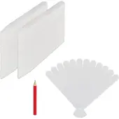 Relaxdays , lot de 300 étiquettes à enfoncer, pour l'étiquetage, plates-bandes et semis, jardin, 13 cm de long, étiquettes en plastique, blanches