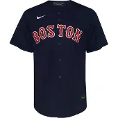 Nike Maillot de Baseball MLB Boston Red Sox Replica Alternate Bleu marine pour H
