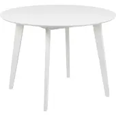 Actona Roxby Table à manger Ø105 cm, blanc.