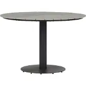 Ebuy24 Hector Table de jardin, Ø110 cm, gris.
