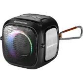 C-TECH Impressio Qubis mini haut-parleur, bluetooth, lecteur, USB, AUX, rétro-éclairage RGB, FM, USB-C