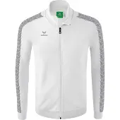 Erima Essential Team Tracktop Jack Hommes - Blanc / Monument Grey | Taille: M