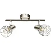 Globo Lampe de plafond Texas 2-Léger nickel