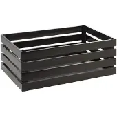 Aps Superbox Boîte en bois, GN 1/1, noir, hauteur : 200 mm, longueur : 555 mm