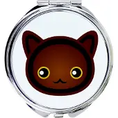 Art-Dog Miroir de poche brun Havane de la marque