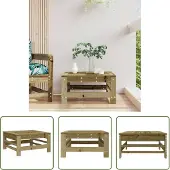 The Living Store Tabouret de jardin en pin imprégné