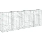 vidaXL Gabions avec couvercle 400x50x150 cm Fer galvanisé