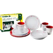 Brunner 0830160N.C8A, Rouge, Blanc, Mélamine, 4 personne(s), 4 évier(s), 4 pièce(s), 300 ml