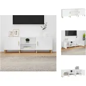 vidaXL Armoire TV Blanc 150x30x50 cm Bois composite - Meuble TV