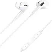 Usams Casque d'écoute stéréo Ep-41 Usb-C Blanc/Blanc Sj452Hs01