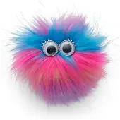 Ergobag accessoires pour cartables Fluffy Klettie Bunt-Flausch rose multicolore