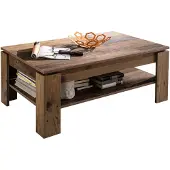 Ebuy24 Irina Table basse, look vieux bois.