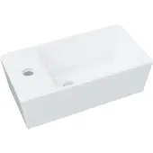 Syfax Lavabo blanc 48x25x15 cm céramique