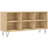 vidaXL Armoire TV Chêne Sonoma 103,5x30x50 cm Bois composite