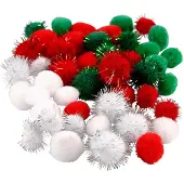 Creativ Company Pompons de Noël, 48pcs.