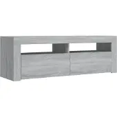 Sonstiges Meuble TV avec lumières LED sonoma gris 120x35x40 cm