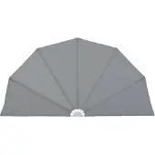 Syfax Éventail latéral de terrasse pliable Gris 200 cm