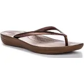 FitFlop Iqushion Ergon Sandales en caoutchouc pour femmes avec amorti en mousse d'air à haut rebond en bronze - 3 UK - 36 EU - 5 US / Bronze