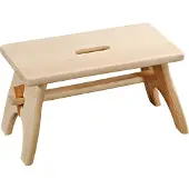 Kesper Tabouret en bois - Tabouret marchepied - Tabouret en bois - Tabouret pour enfants - Tabouret pour pieds - dim. 42 x 21,5 x 20,5 cm