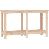 Syfax Banc de travail 140x50x80 cm Bois de pin massif