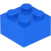 LEGO brique 2x2 3003 - 50 pièces bleu