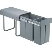 Wesco Hailo Double 3. collecteur de déchets, alu gris. - Poubelle