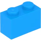 LEGO : 100x Stein 1x2 en "Dark Azure" (bleu azur)