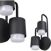 ITALUX Sorano, applique d'extérieur moderne noire C49-2/BK-9