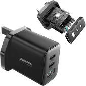 JOYROOM Jr-Tcf10 2X Usb-C Usb-A 32W Chargeur Rapide (Uk plug) - Noir