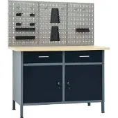 Syfax Établi avec 3 panneaux muraux