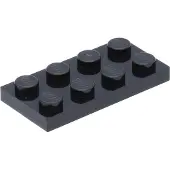 LEGO : 50 Plaques, Größe 2x4 Noppen en noir