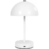 House Nordic Holt lampe de table LED rechargeable blanche.