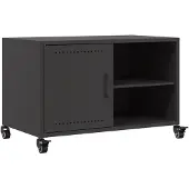 Sonstiges Meuble TV noir 68x39x43,5 cm acier