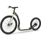 Yedoo Trexx Disc Alloy Scooter Trottinette / Dogscooter - pour adultes et adolescents, jusqu'à 150 kg, avec pneus gonflables 26/20, freins à disque et guidon réglable Noir