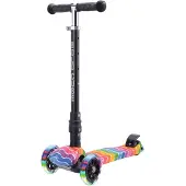 Boldcube Grande trottinette à 3 roues / Trottinette pour enfants à partir de 5, 6 et 7 ans - Astro Dream