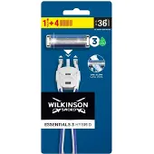 Wilkinson Sword Essentials 3 Hybrid rasoir + têtes de rechange 4 pcs