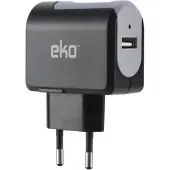 EKO , Chargeur secteur USB universel 1A, noir