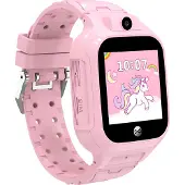 Forever Smartwatch enfant pour filles WiFi Kids See Me 3 KW-320 Rose, Montre connectée, GPS, IP65, Podomètre, Appels