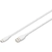Digitus AK-300340-005-W USB 2.0 Kabel Typ C -A Silikon St/St 0,5m weiß