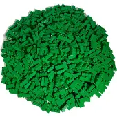 LEGO 50 briques 1x3, vert