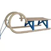 Powershot Luge escargot en bois pliable - 110 cm