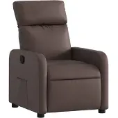 Syfax Fauteuil inclinable Marron Similicuir