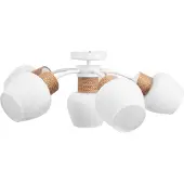 Toolight Lampe APP1590-6CP Boho White Beige