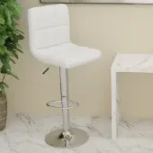Prolenta Maison Exclusive - Tabouret de bar en similicuir blanc
