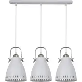 ITALUX Lustre industriel blanc Franklin MD-HN8026S-3-WH+S.NICK