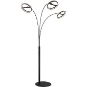 Globo Lighting Lampadaire métal noir mat, LED