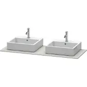 Duravit Console XSquare, 2 découpes, 1400x16x550mm, XS063GB0707