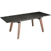 ANGEL CERDA SL Angel Cerdá Table de salle à manger extensible rectangulaire en porcelaine marbrée en noyer 1026