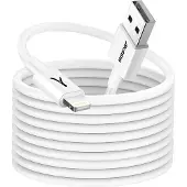 Akashi , Câble USB vers iPhone Lightning Charge et synchronisation 3m, Blanc