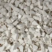 LEGO 2x1 Tuiles inclinées Blanc pour toit - 3040 NOUVEAU ! Quantité 25x